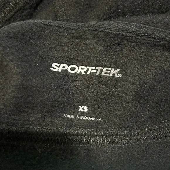 Sport Tek Women’s Black Graphic Hoodie Lace Front Salty on Hood Size XS - Picture 8 of 9